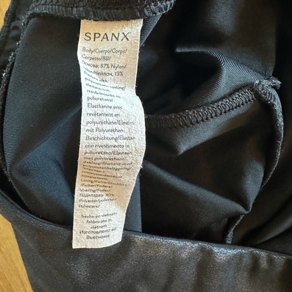 SPANX Black Faux Leather Leggings - Picture 8 of 8